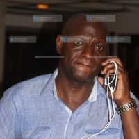 Energy CS Mr. Charles Keter after arriving at Whitesands hotel