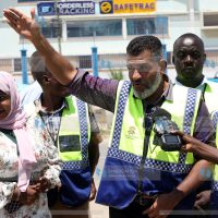 Mombasa Governor Abdulswamad Nassir tours part of the Makupa–Kibarani–Changamwe Road