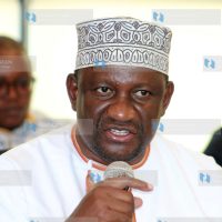 Mining, Blue Economy, and Maritime Affairs Cabinet Secretary Salim Mvurya addresses the press