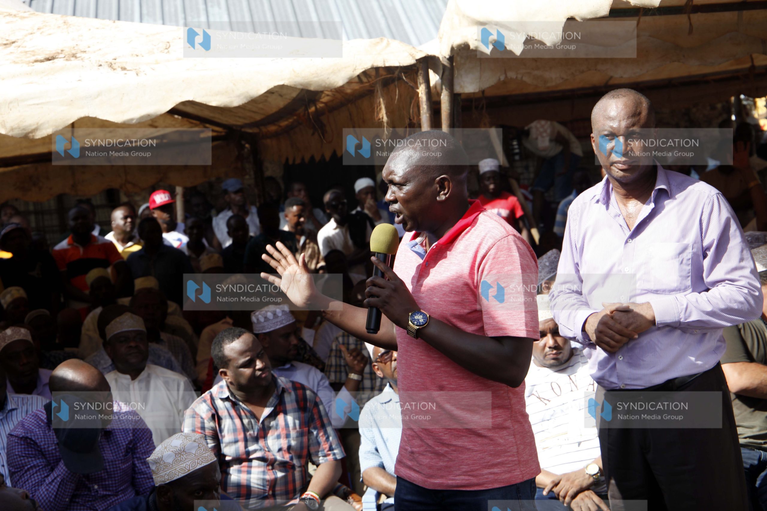 Kapseret MP Oscar Sudi addresses mourners