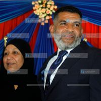 Mombasa ODM gubernatorial aspirant Abdulswamad Nassir (right) with his mother, Nassim Shariff Nassir (left)