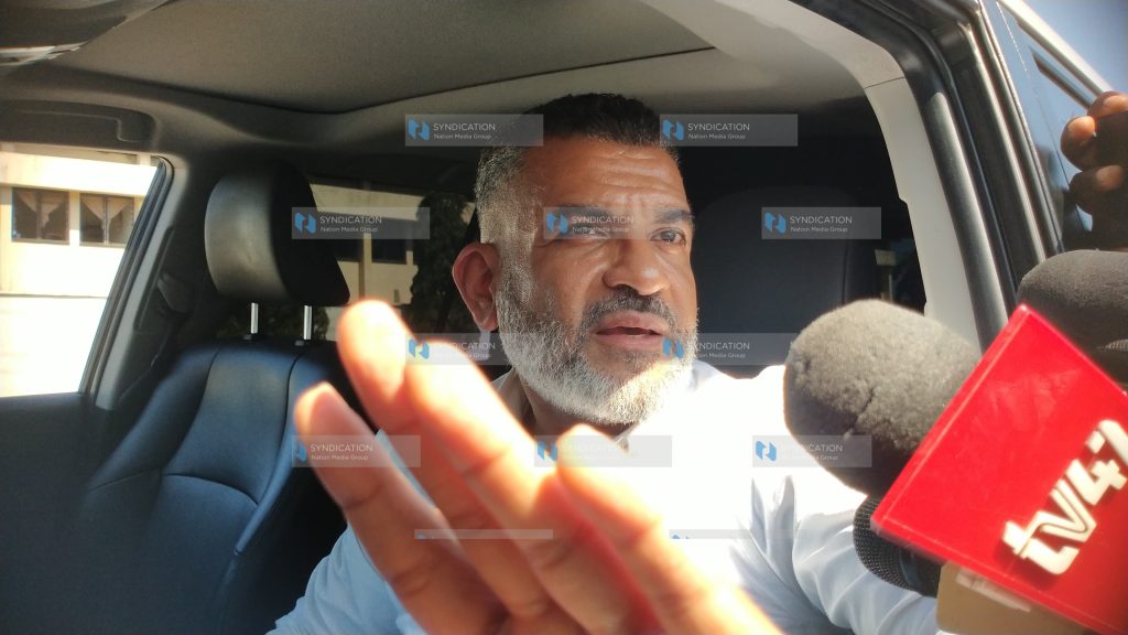 Mombasa Governor Abdulswamad Nassir addresses the press