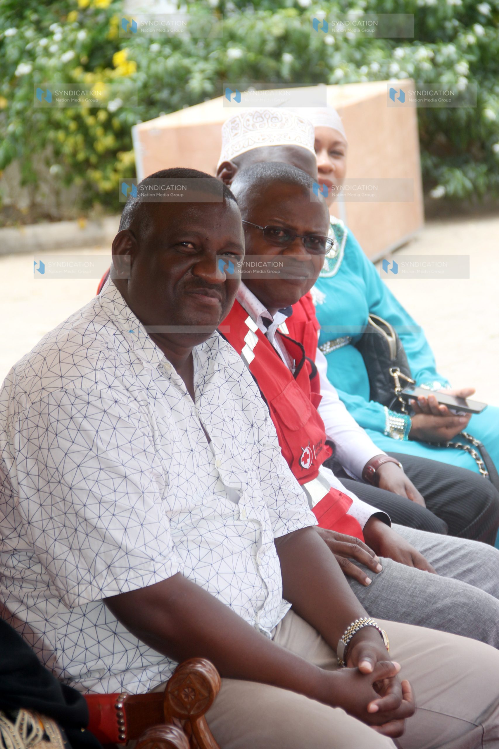 Kwale governor Mr. Salim Mvurya while attending a meeting at Mvindeni sub county offices