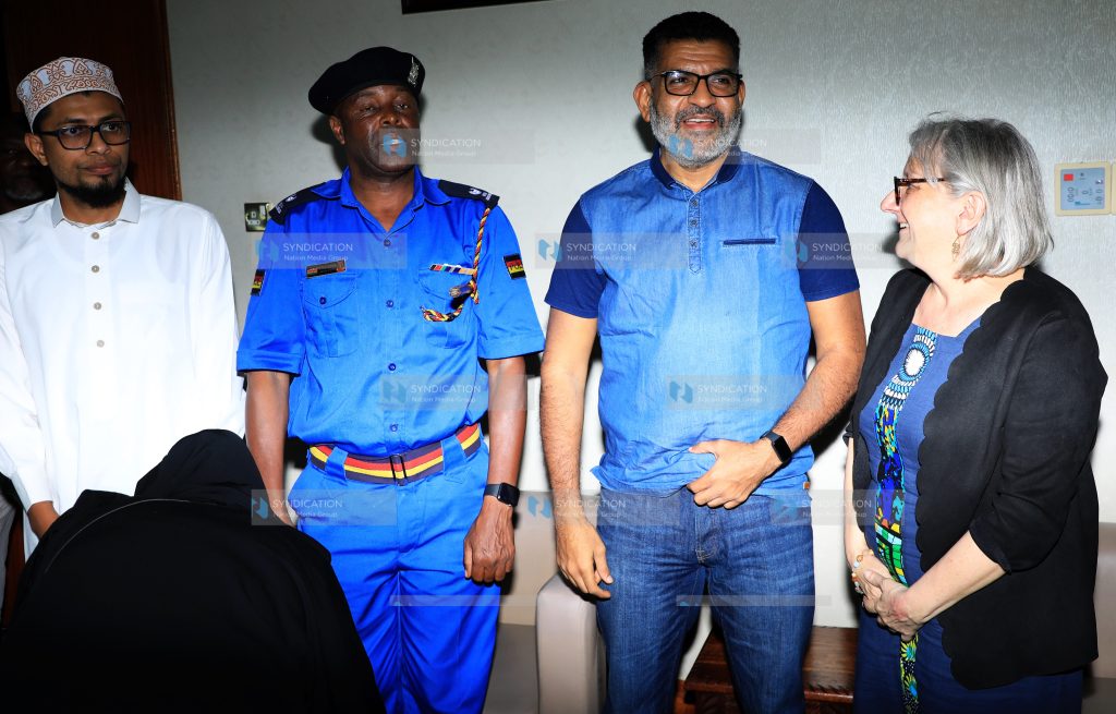 Mombasa Governor Abdulswamad Nassir (centre)