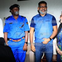 Mombasa Governor Abdulswamad Nassir (centre)