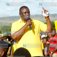 Kwale Governor Salim Mvurya addressing the Public Rally