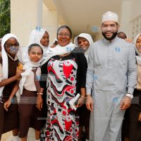 Mvita MP Abdulswamad Nassir (second right) poses for a photo