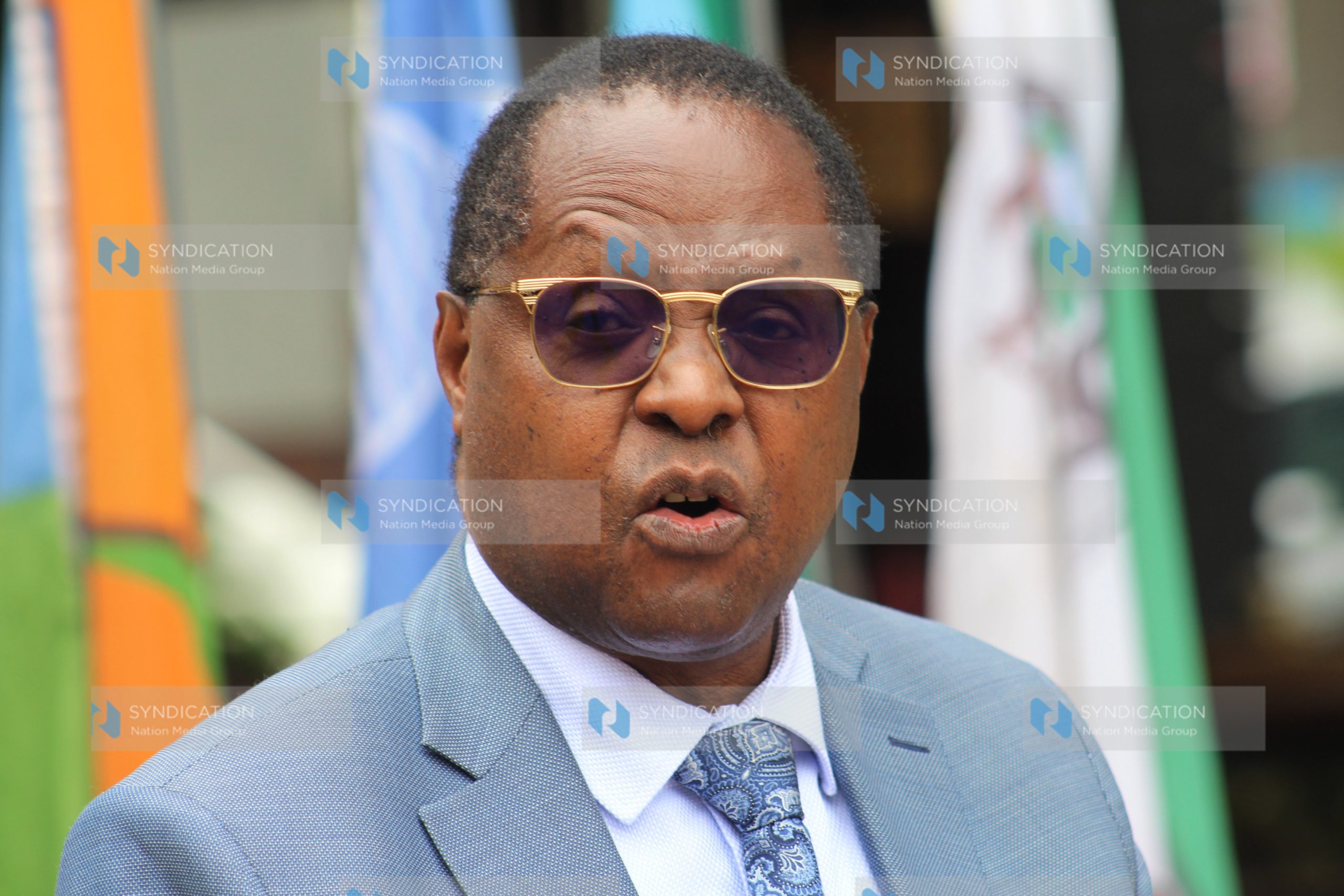 Council of Governors (CoG) Chairperson Martin Wambora addresses journalists