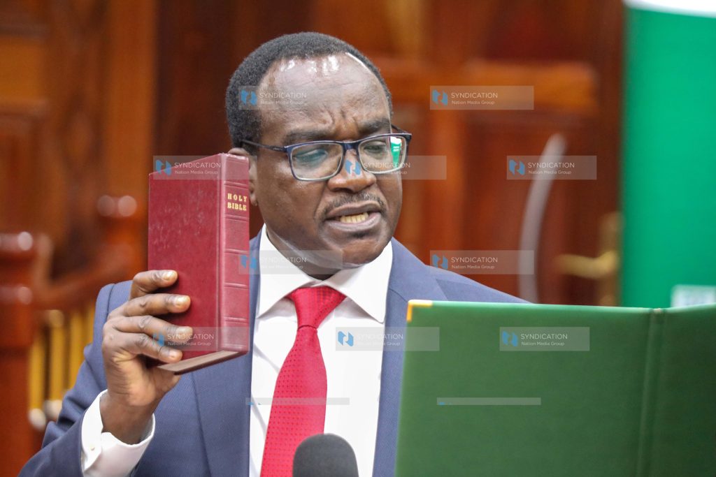 Julius Migos Ogamba before the Committee on Appointments