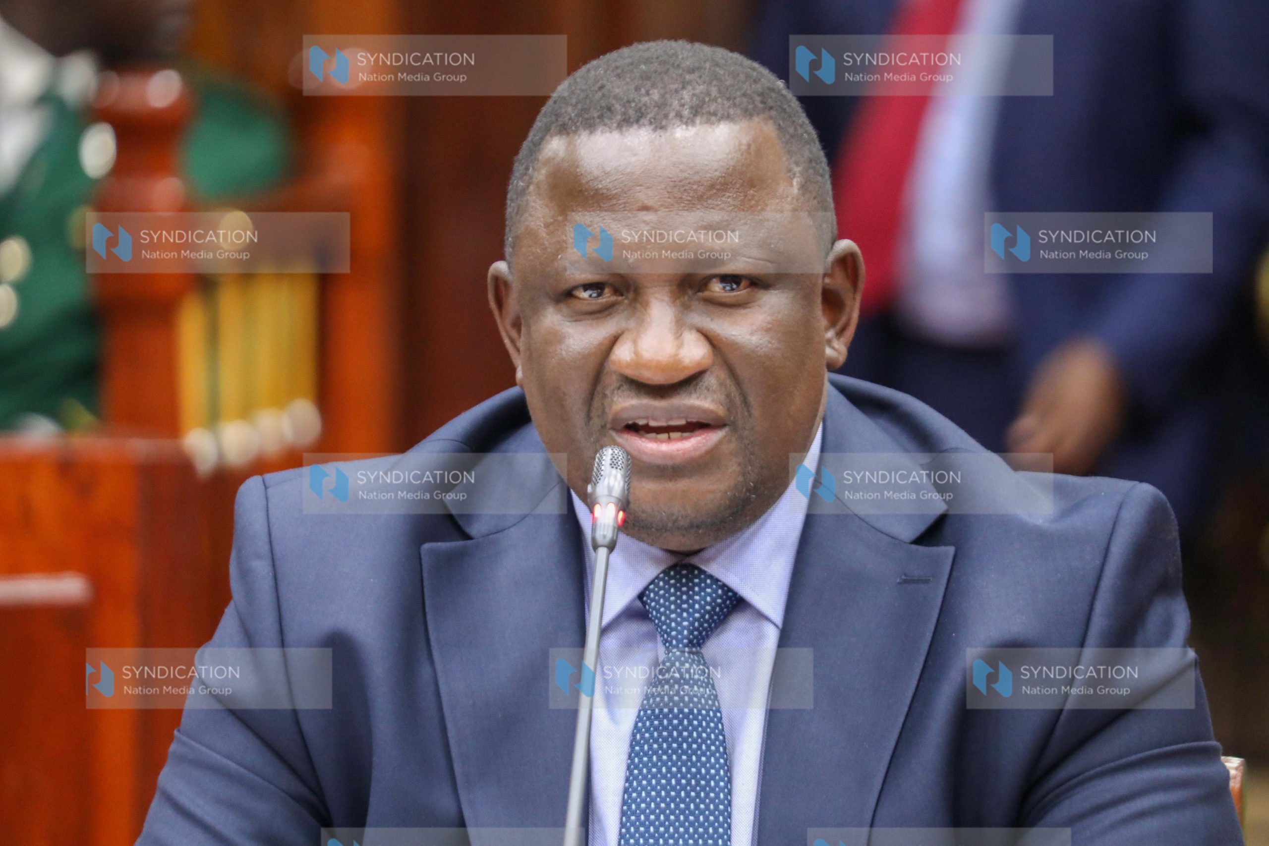 Cabinet Secretary Investment, Trade and Industry nominee Salim Mvurya when he appeared before the Committee