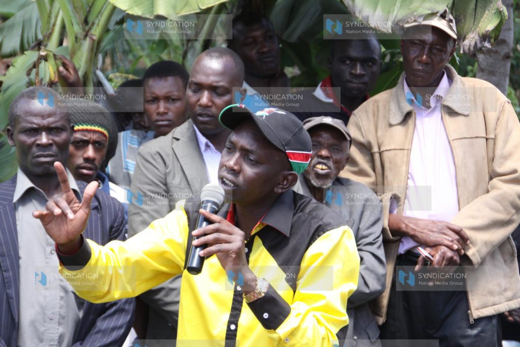 Oscar Sudi, an aspirant for the Kapseret parliamentary seat