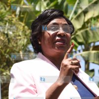 Public Service, Gender, Senior Citizens Affairs and Special Programmes Cabinet Secretary Prof. Margaret Kobia addressing journalists