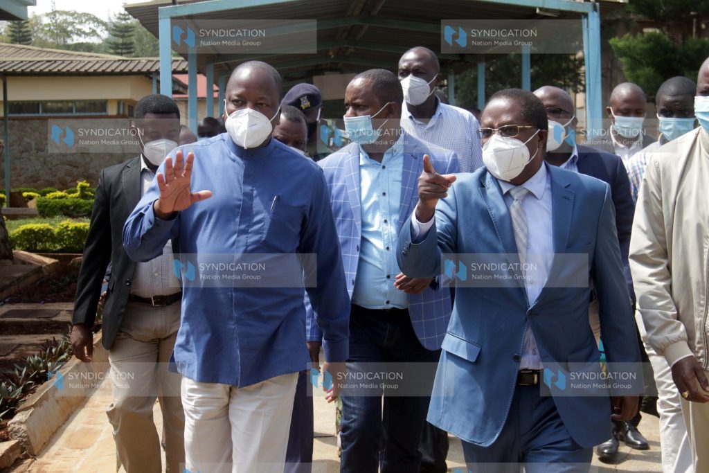 Health Cabinet Secretary Mutahi Kagwe and Embu Governor Martin Wambora tour Embu Level Five Hospital