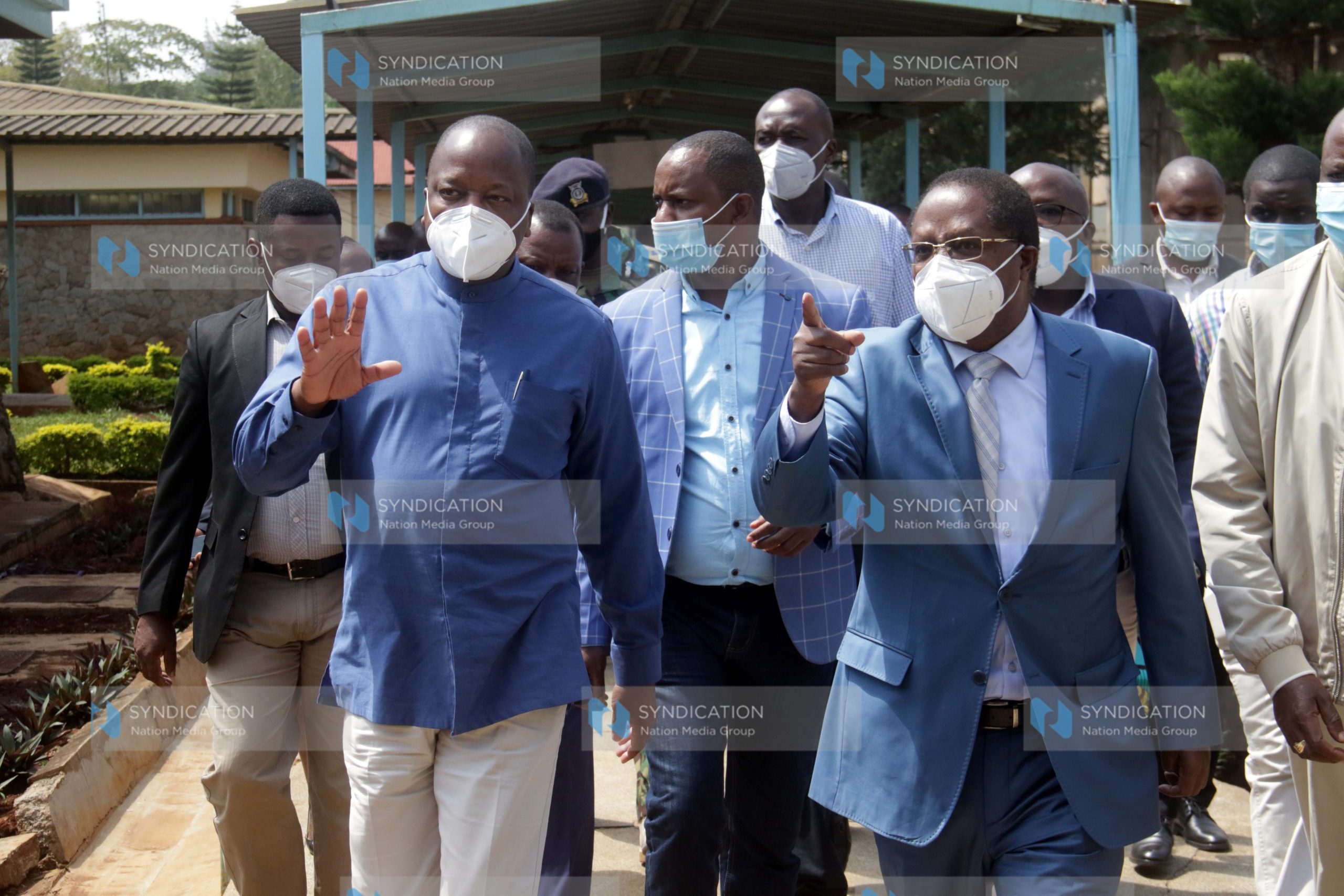 Health Cabinet Secretary Mutahi Kagwe and Embu Governor Martin Wambora tour Embu Level Five Hospital
