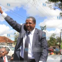 Embu Governor Martin Wambora in jubilation
