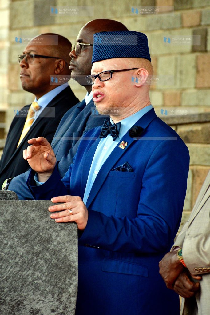 Government Spokesperson Isaac Mwaura briefs the media