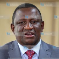 Cabinet Secretary for Mining, Blue Economy and Maritime Affairs Salim Mvurya during the press conference