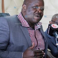Bomet Governor Isaac Ruto speaks during a press conference