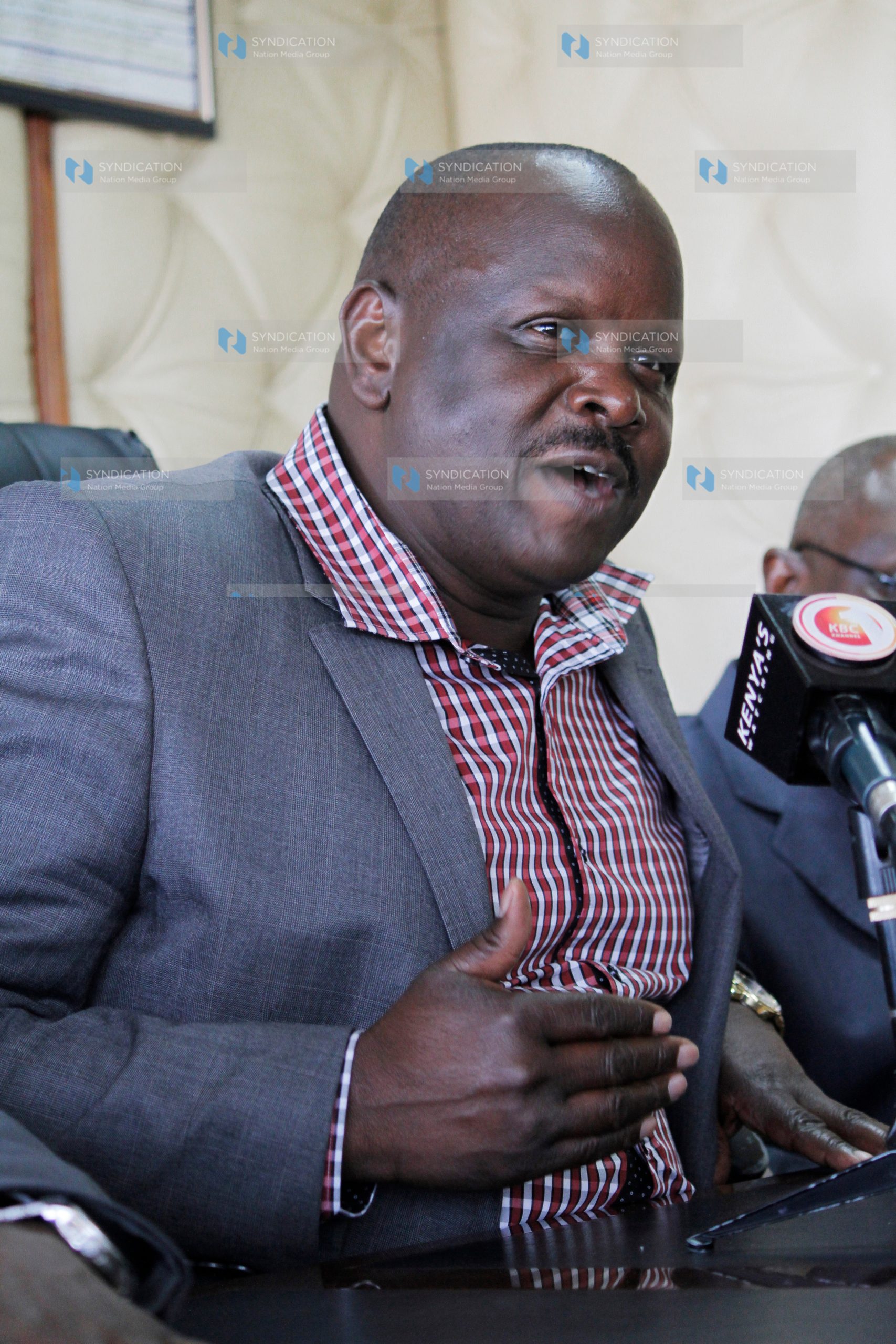 Bomet Governor Isaac Ruto speaks during a press conference
