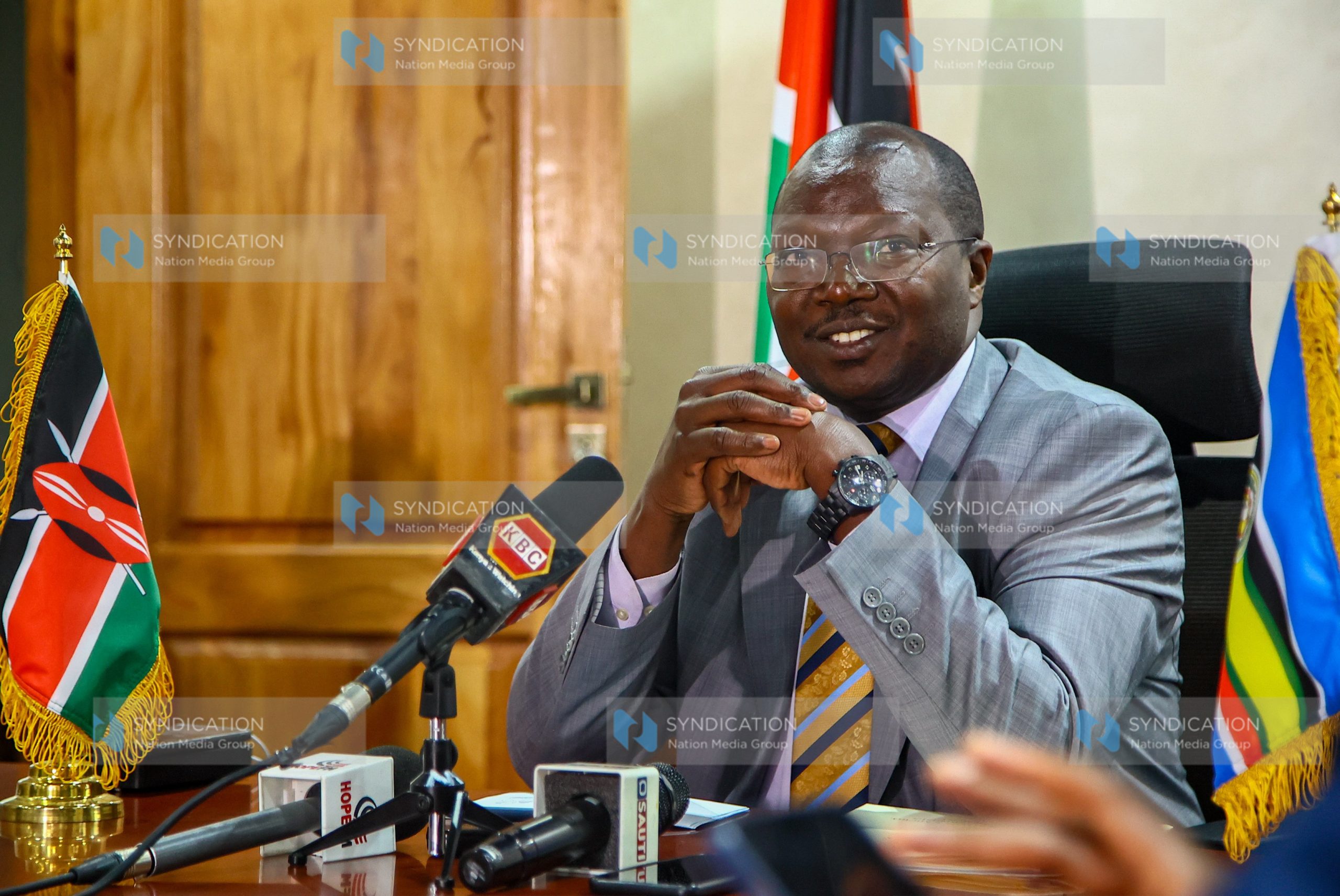 Cabinet Secretary for Co-operatives and Micro Small and Medium Enterprises Development Simon Chelugui