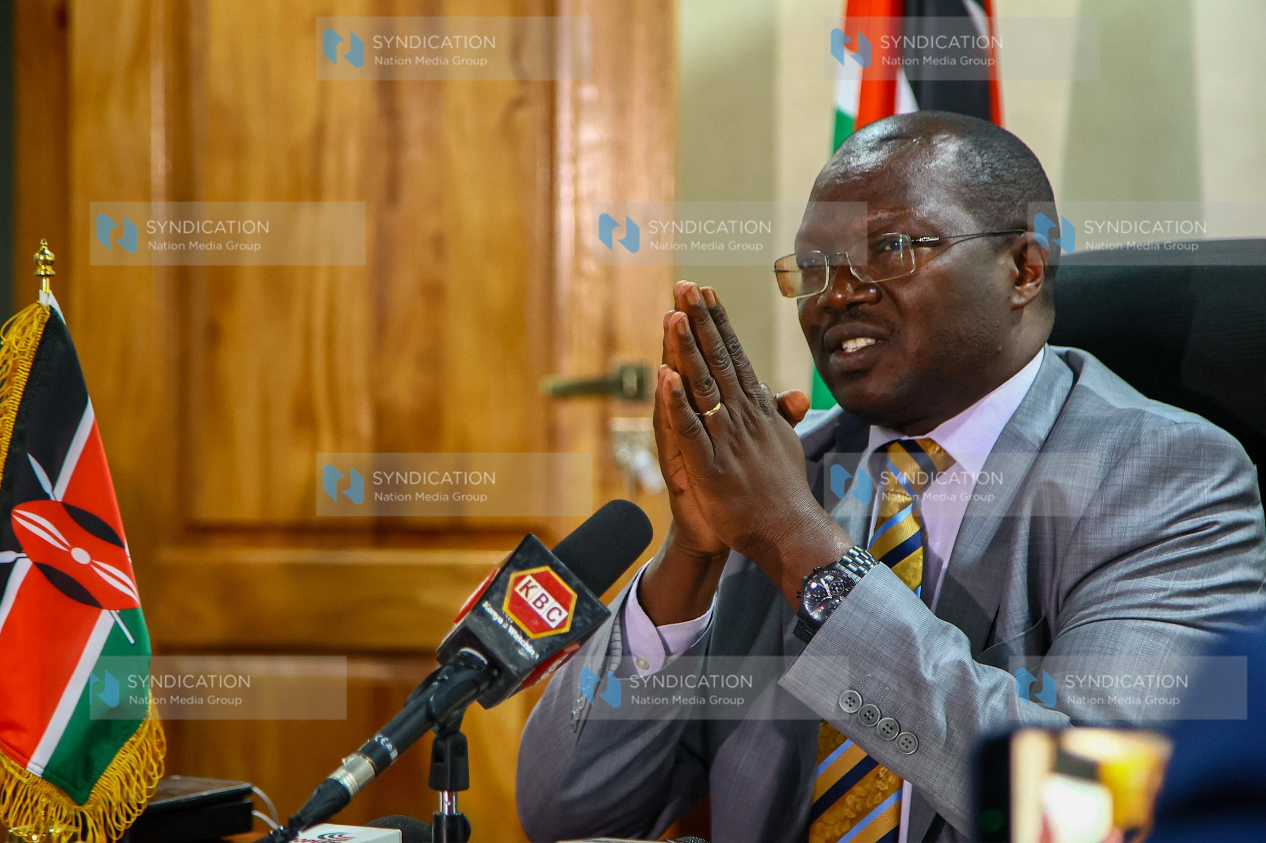 Cabinet Secretary for Co-operatives and Micro Small and Medium Enterprises Development Simon Chelugui