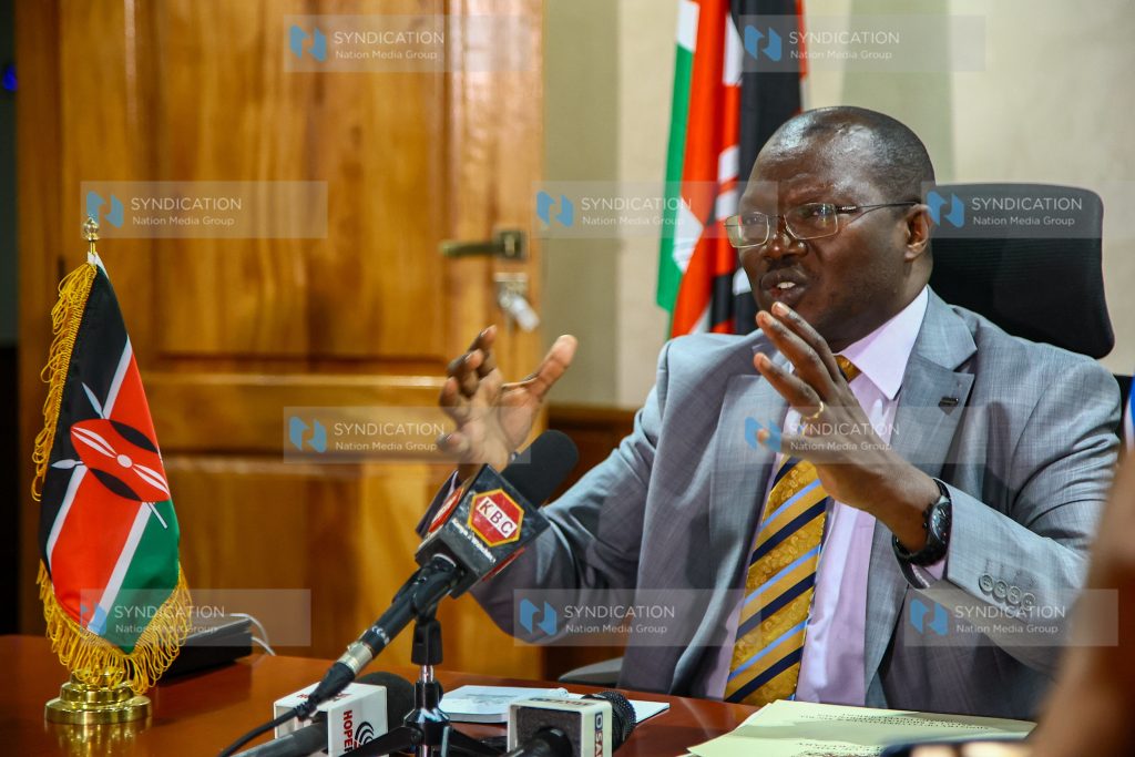 Cabinet Secretary for Co-operatives and Micro Small and Medium Enterprises Development Simon Chelugui