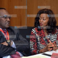 Ministry of Trade, Industry, and Cooperatives State Department of Trade PS Chris Kiptoo and Kenya Association of Manufacturers (KAM) chairlady Flora Mutahi