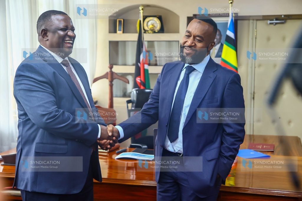 Investments, Trade and Industry CS Salim Mvurya and Ali Hassan Joho, CS Mining