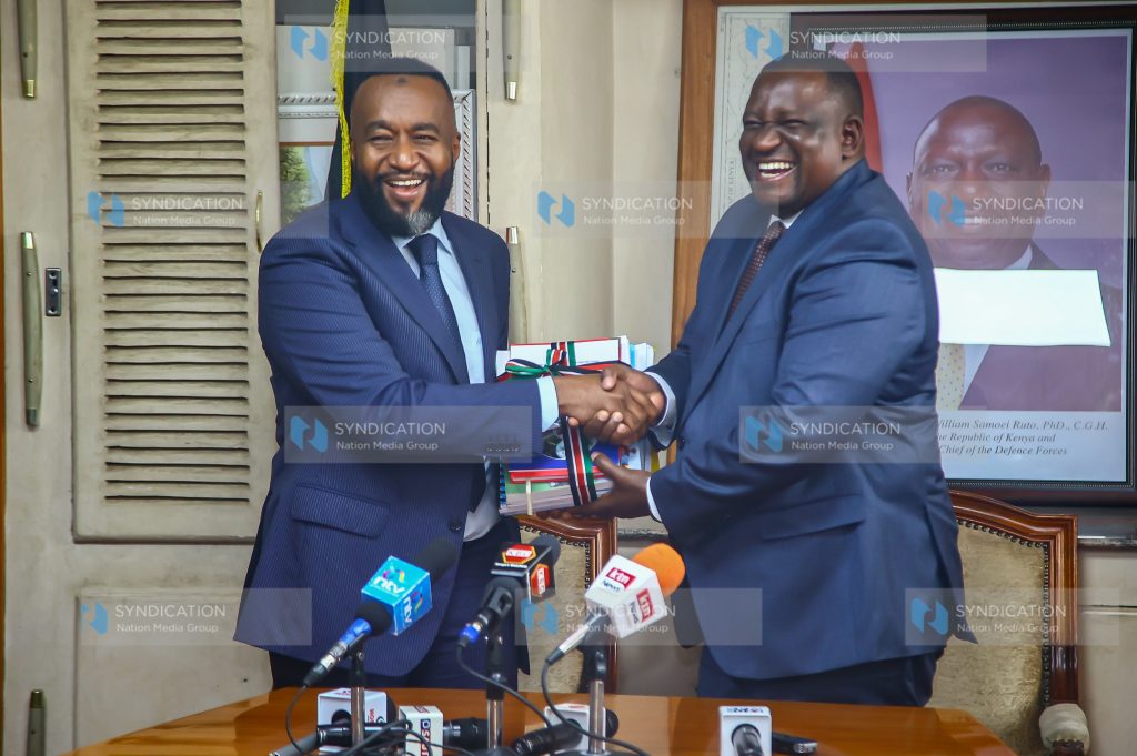 Ali Hassan Joho, CS Mining, Blue Economy and Maritime Affairs and Industry CS Salim Mvurya