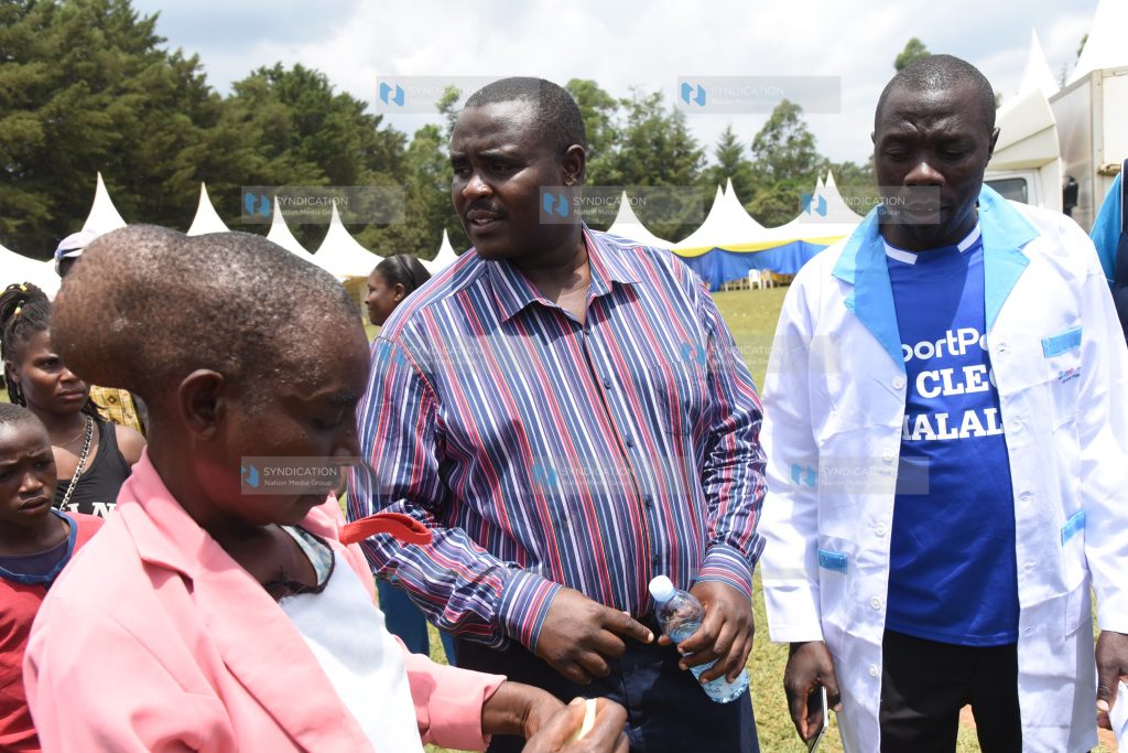 Free medical camp organised by Cleophas Malala