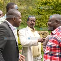 Senator of Kakamega Cleophas Malala with residents of Kakamega