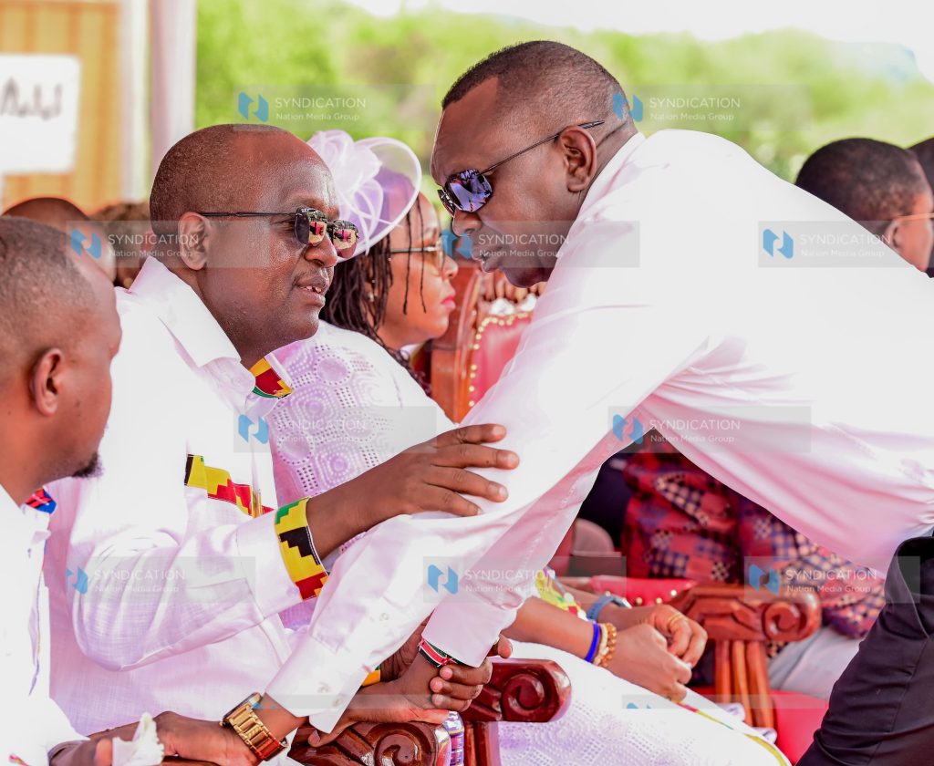 Tiaty MP William Kamket and his Kapseret counterpart Oscar Sudi