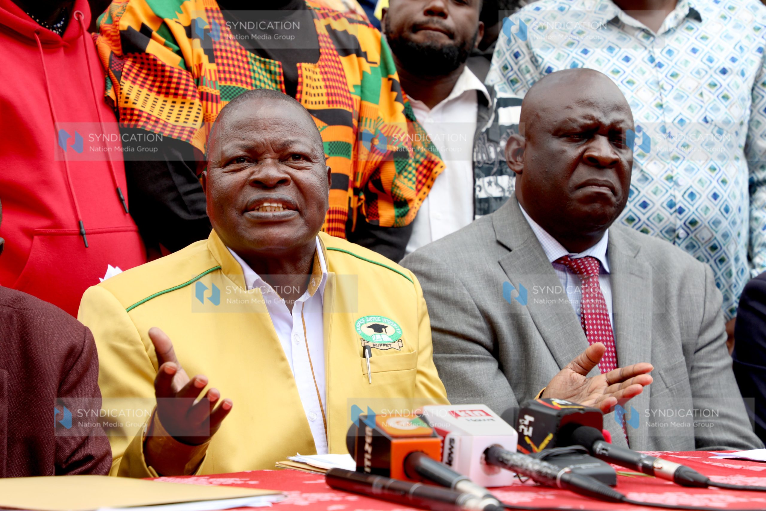 KUPPET National Governing Council led by Secretary General Akelo Misori and Chairman Omboko Milemba