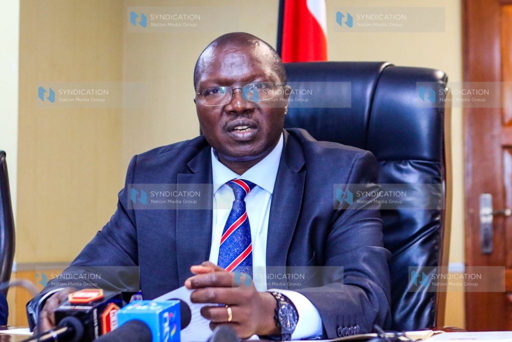 Cabinet Secretary for Co-operatives and Micro Small and Medium Enterprises Development Simon Chelugui