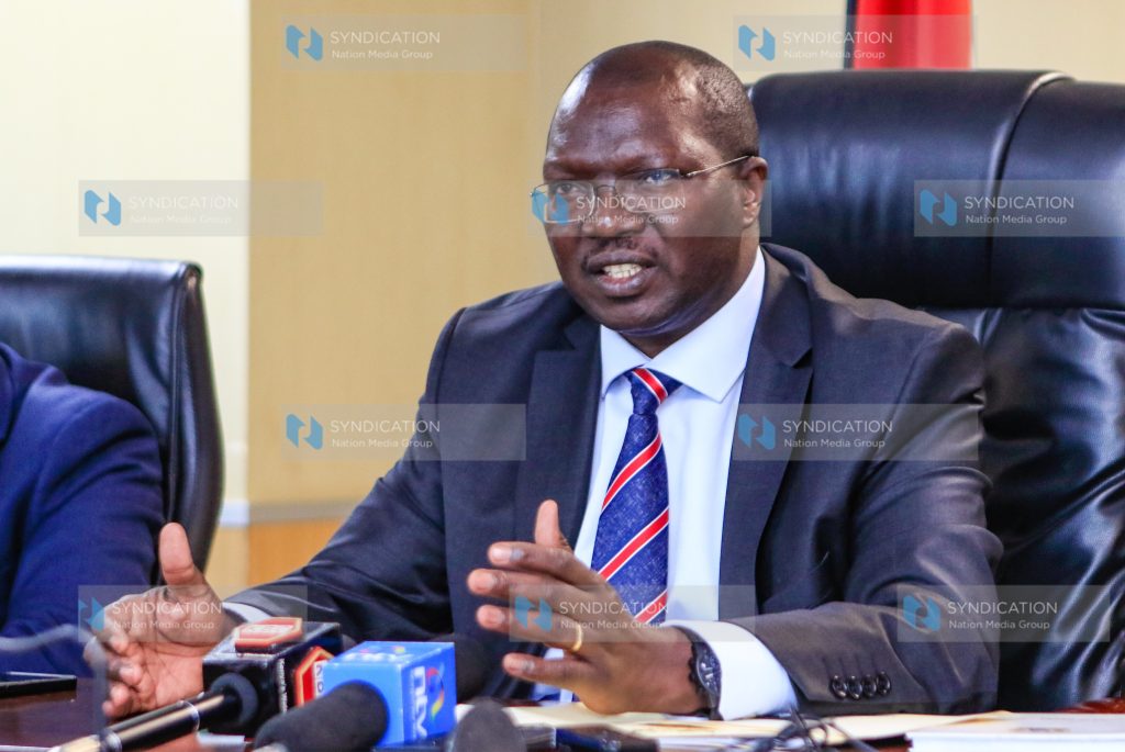 Cabinet Secretary for Co-operatives and Micro Small and Medium Enterprises Development Simon Chelugui