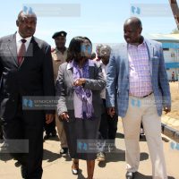 Kisumu Governor Jack Ranguma, Cabinet Secretary for Environment, Water and Natural Resources Judy Wakhungu, and Bomet Governor Isaac Ruto
