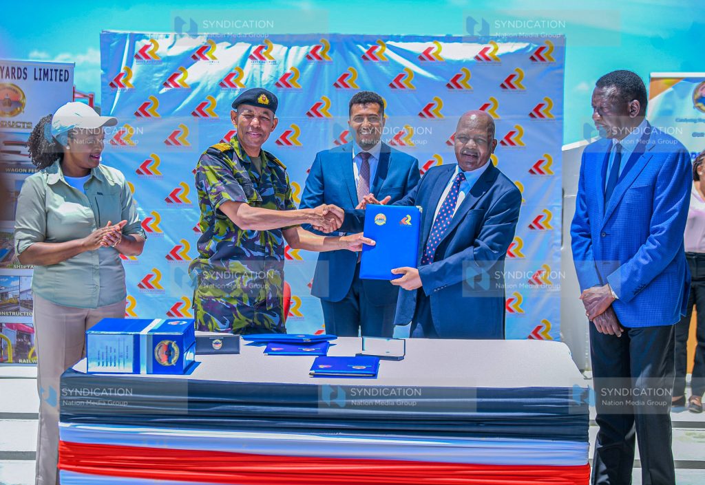 Handover of MV Uhuru II at Kisumu Shipyard to the Kenya Railways Corporation (KRC)