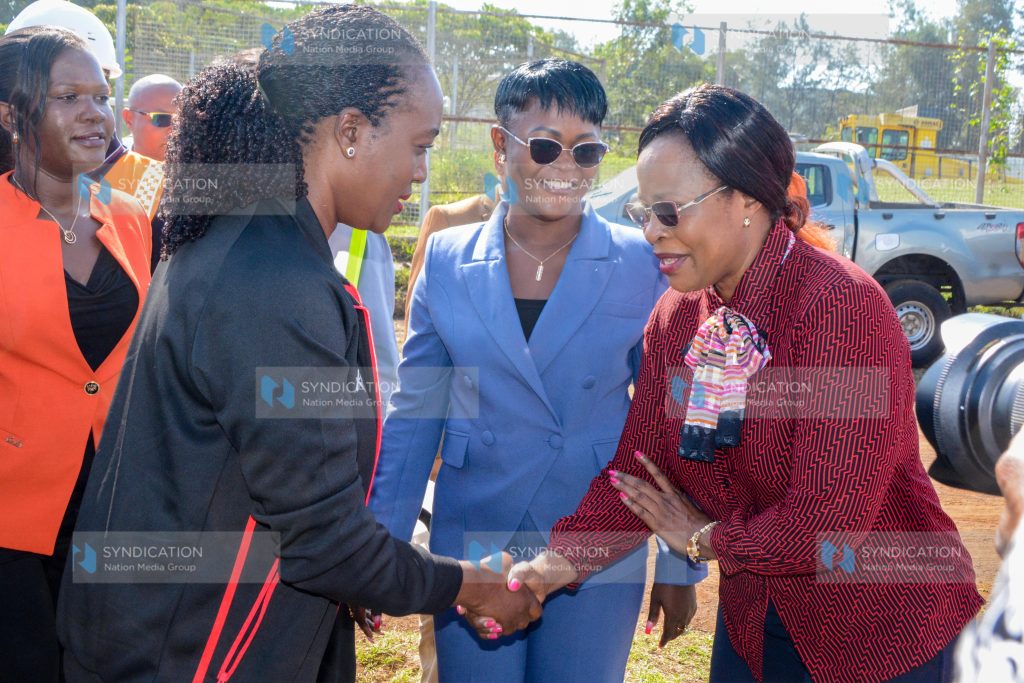 Hon Roselinda Soipan Tuya, Kenya’s Cabinet Secretary for Defence, officiates