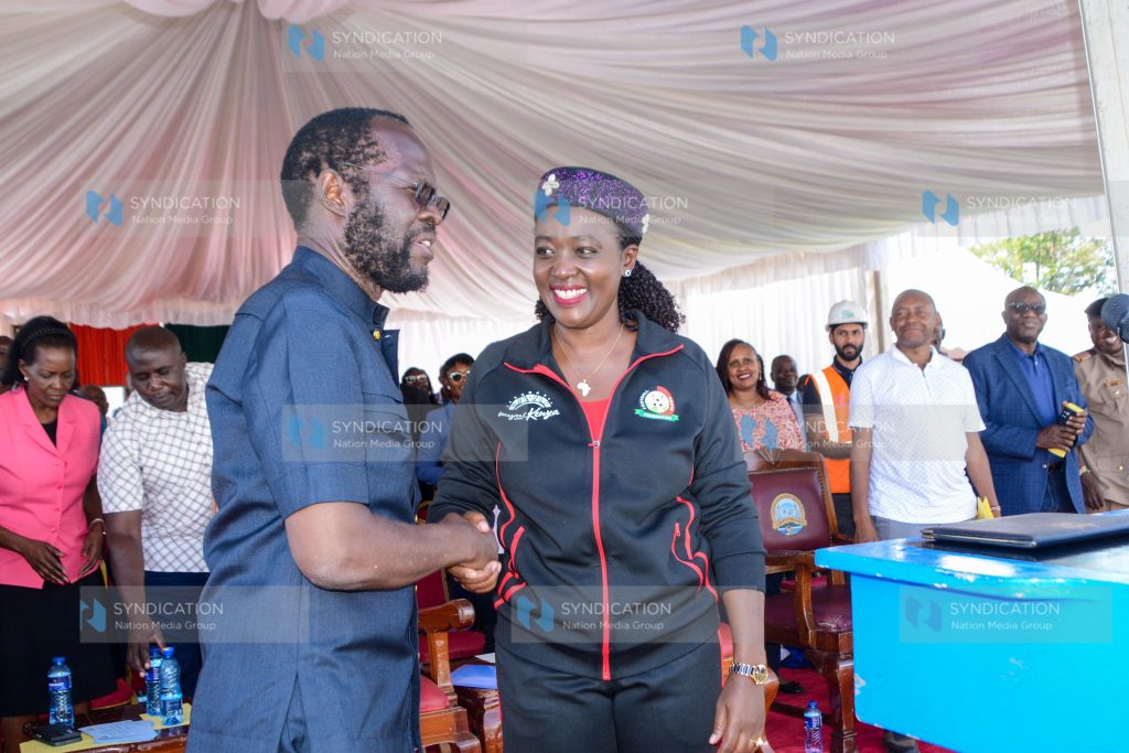Groundbreaking ceremony of Moi Stadium