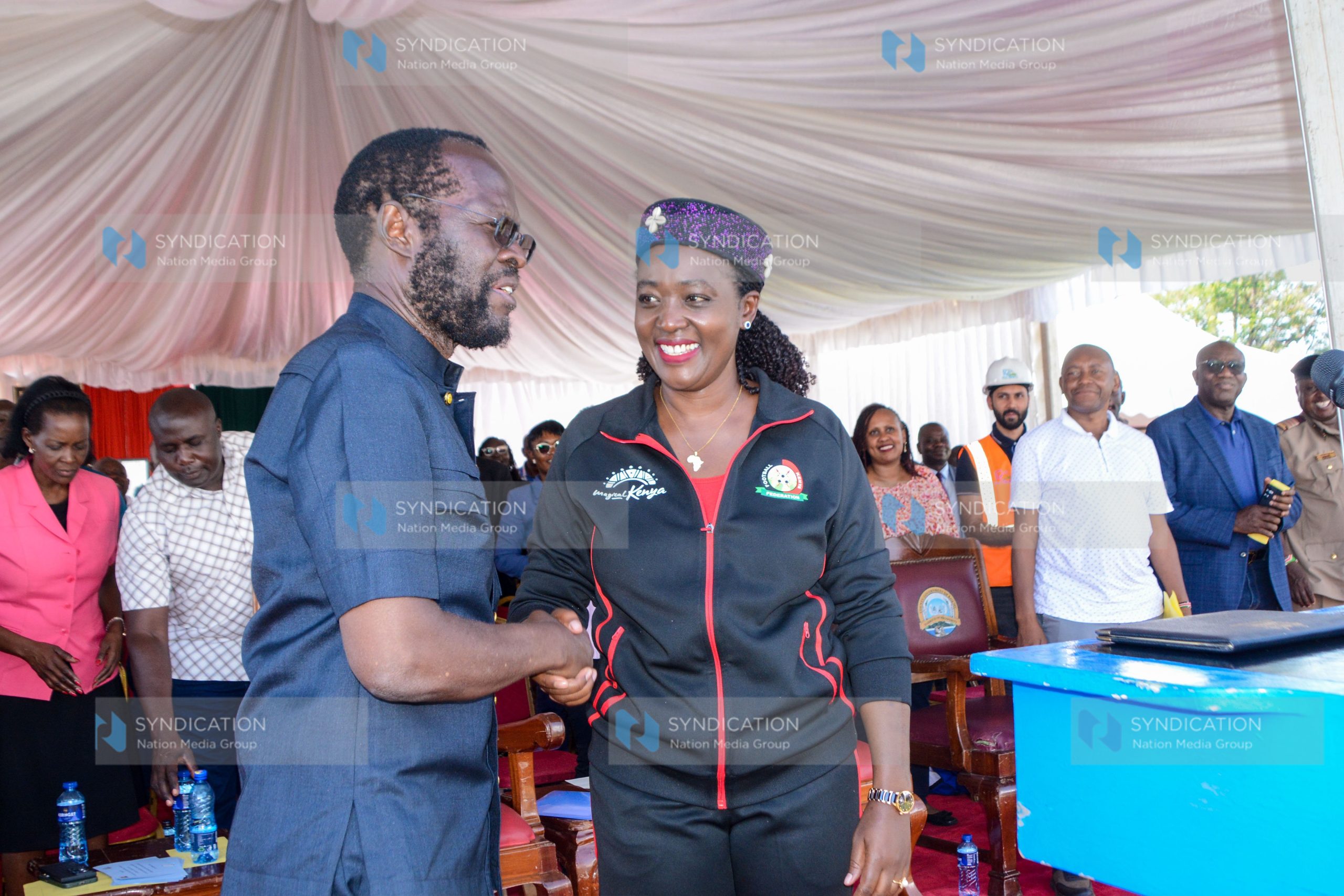Groundbreaking ceremony of Moi Stadium