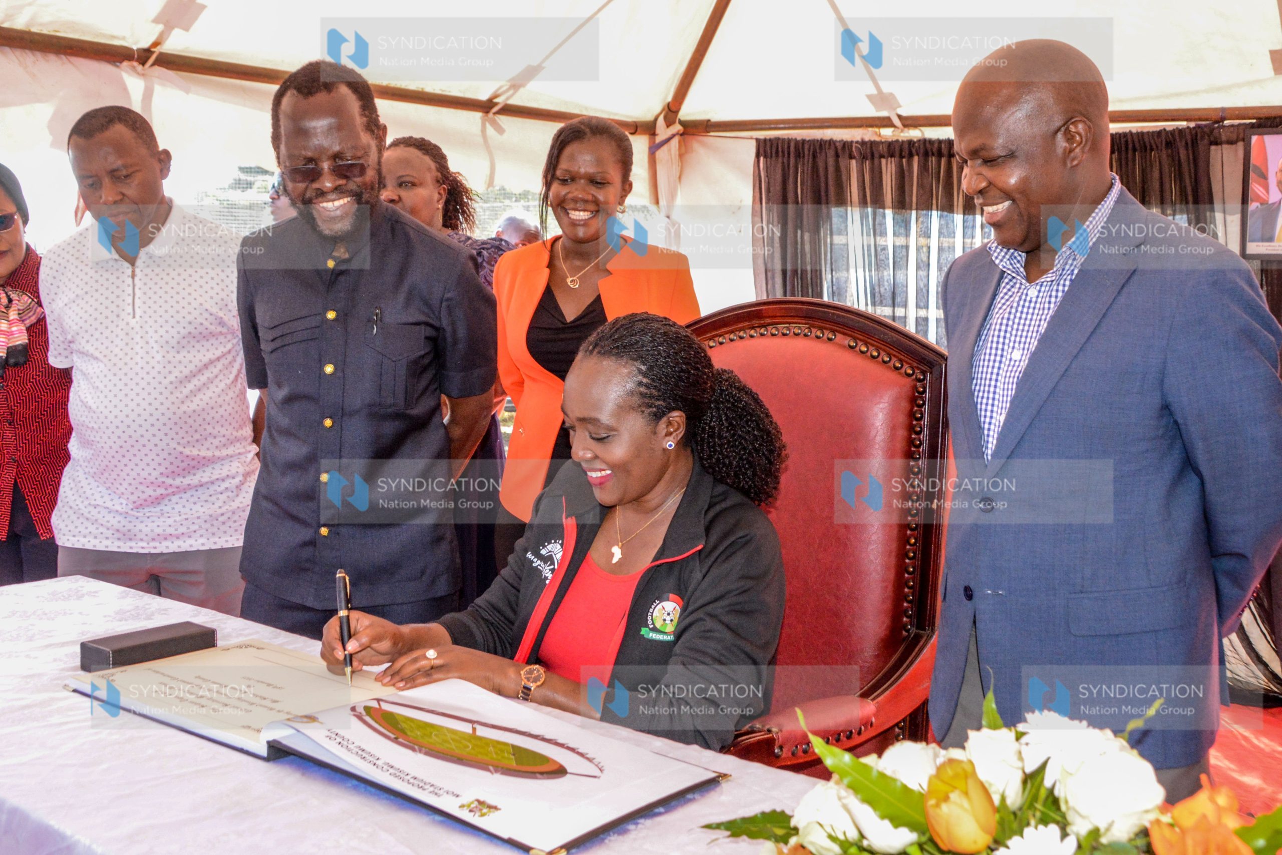 Hon. Roselinda Soipan Tuya, Kenya’s Cabinet Secretary for Defence, officiates