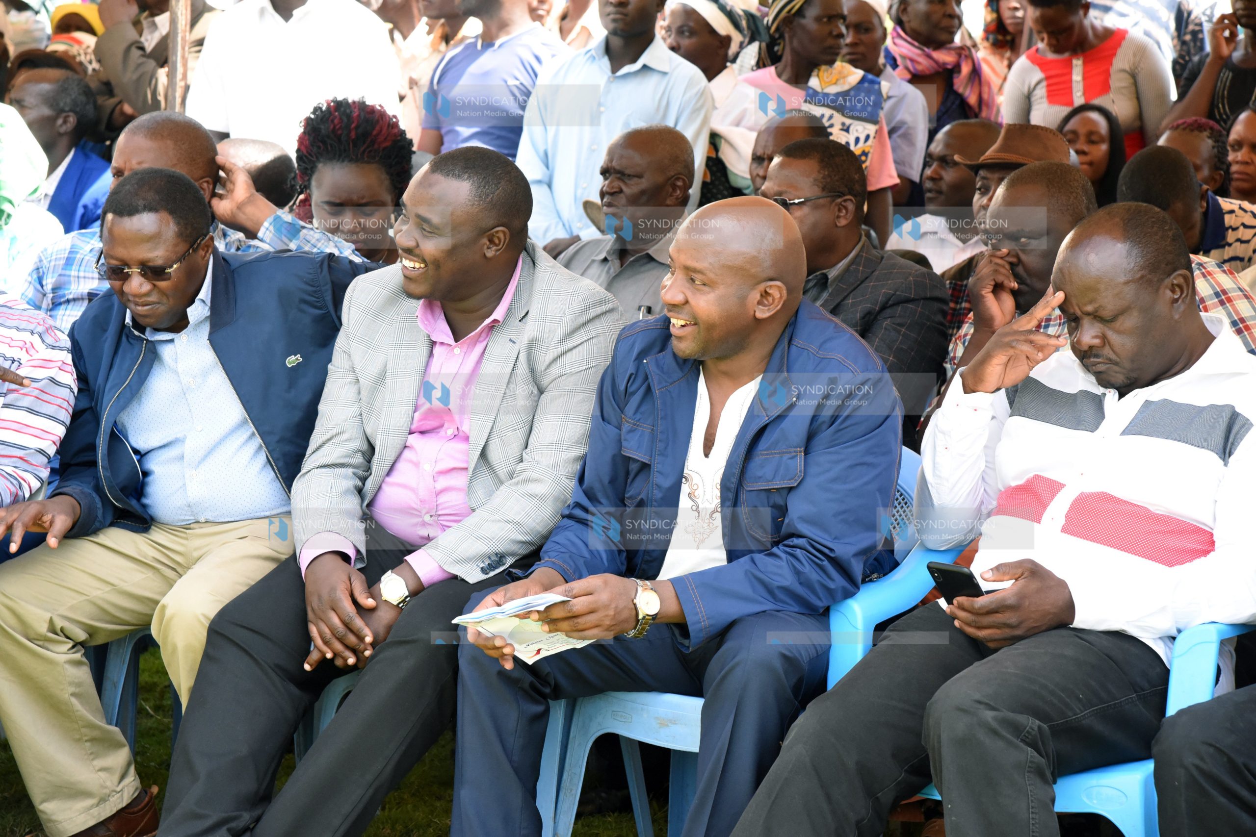 MP of Ikolomani Benard Shinali, Senator of Kakamega Cleophas Malala, MP of Lugari Ayub Savula and Chief Whip of the National Assembly Benjamin Washiali