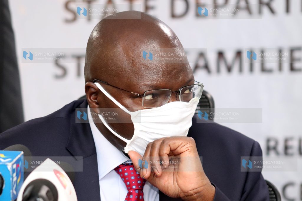 Ministry of Labour and Social Protection Cabinet Secretary Simon Chelugui