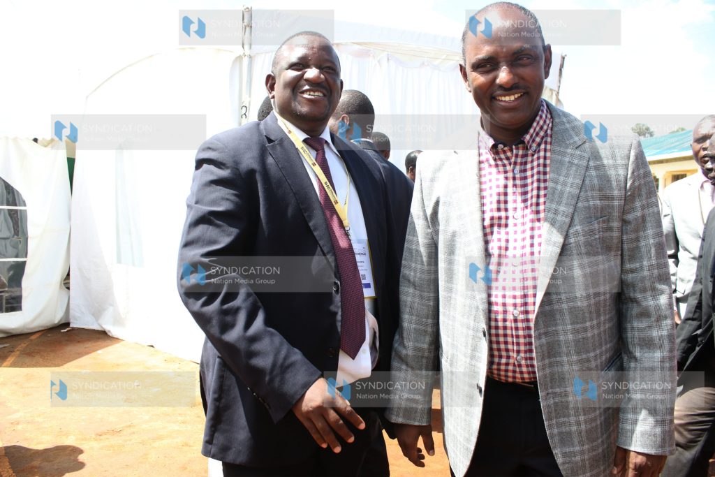 Kwale Governor and Council of Governors Vice Chairman Salim Mvurya and Marsabit Governor and CoG Chief Whip Ukur Yattani