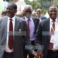Kwale Governor and Council of Governors Vice Chairman Salim Mvurya and Former Prime Minister Raila Odinga