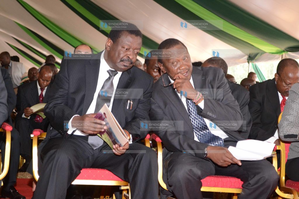 Deputy Prime Ministers Uhuru Kenyatta, and Musalia Mudavadi