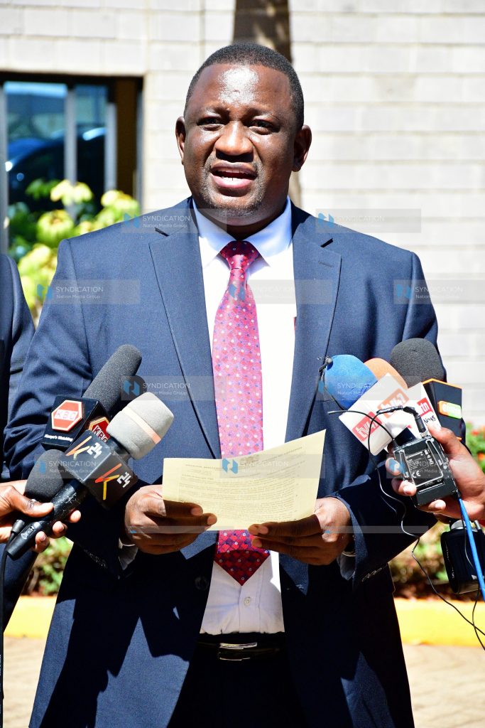 Ministry of Mining, Blue Economy and Maritime Affairs Cabinet Secretary Salim Mvurya