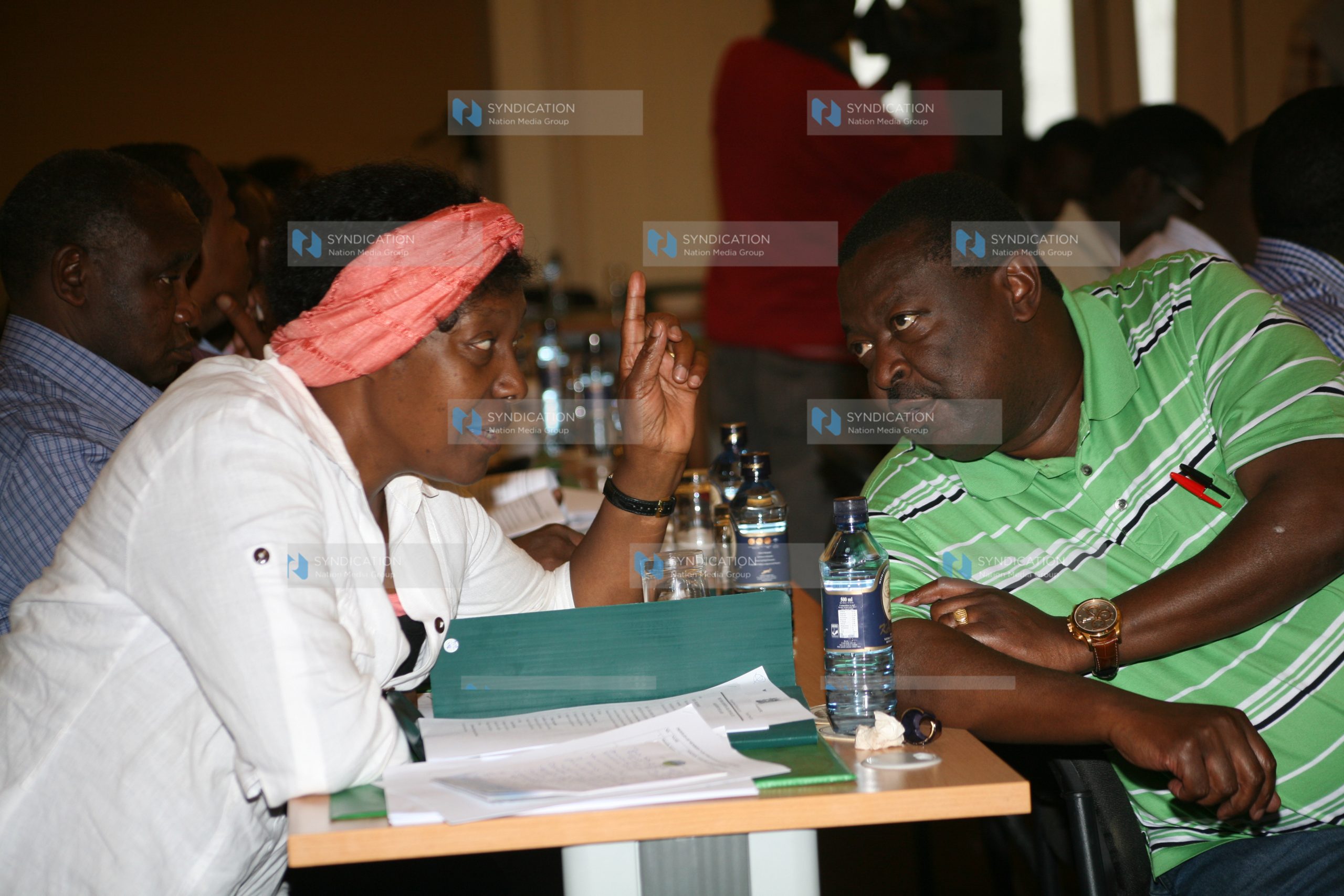 Deputy Prime Minister Musalia Mudavadi and Water Minister Charity Ngilu