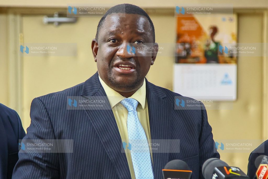 Cabinet Secretary for Mining, Blue Economy and Maritime Affairs Salim Mvurya