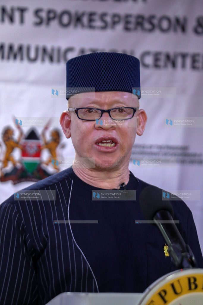Government Spokesperson Isaac Mwaura